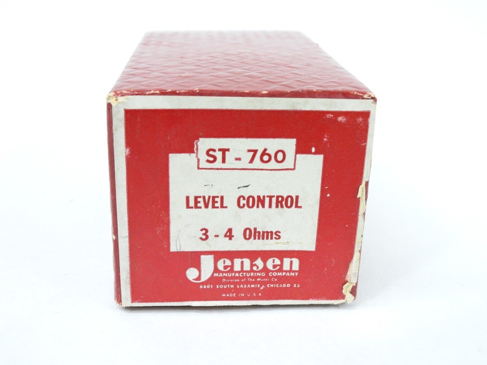 Jensen ST-760 Level Control 3-4 Ohms In Box With Instructions (good condition)