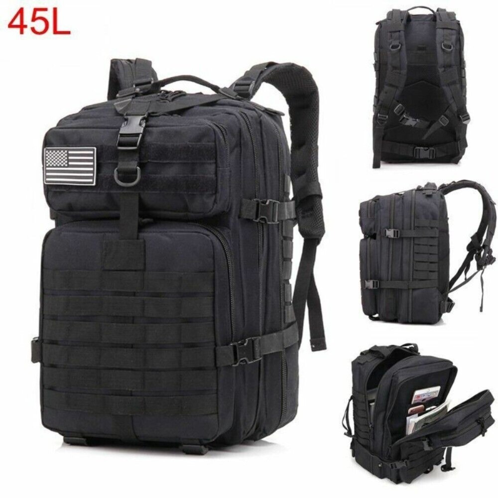 45L Military Tactical Backpack Waterproof Heavy Backpack for Laptop Backpack