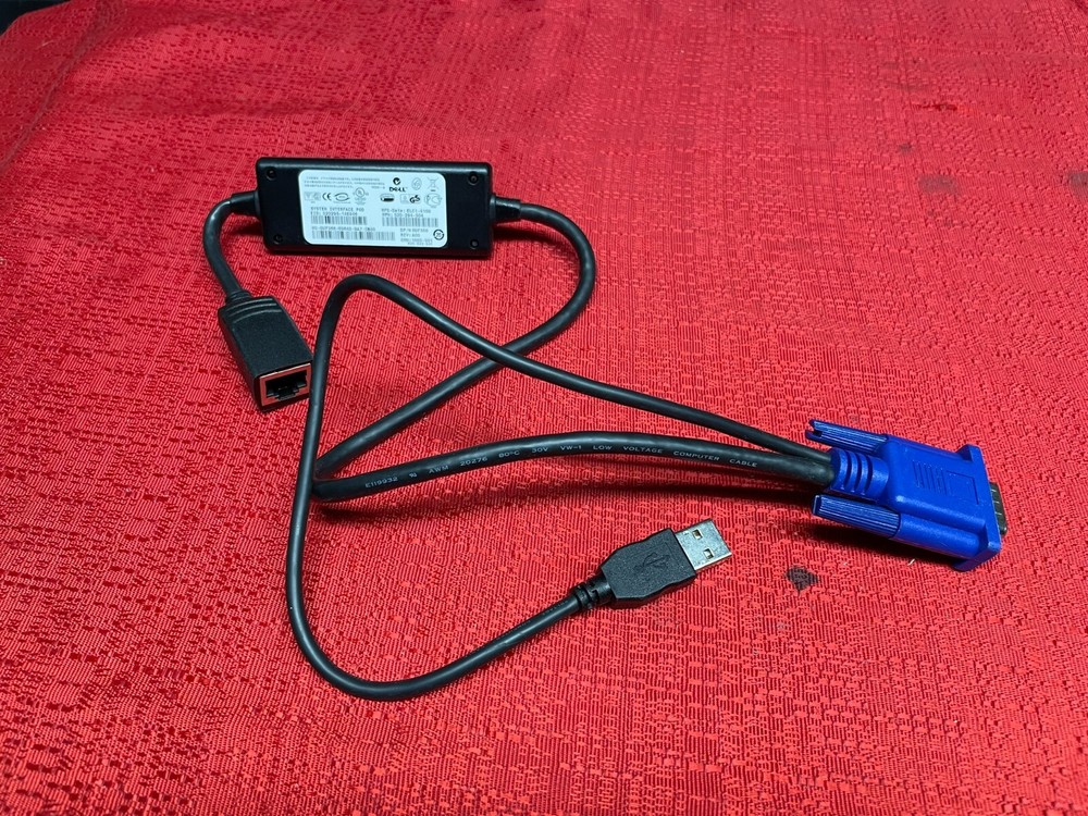 Dell KVM Switch Server System Interface Pod Cable | 520-294-504 | OUF366
