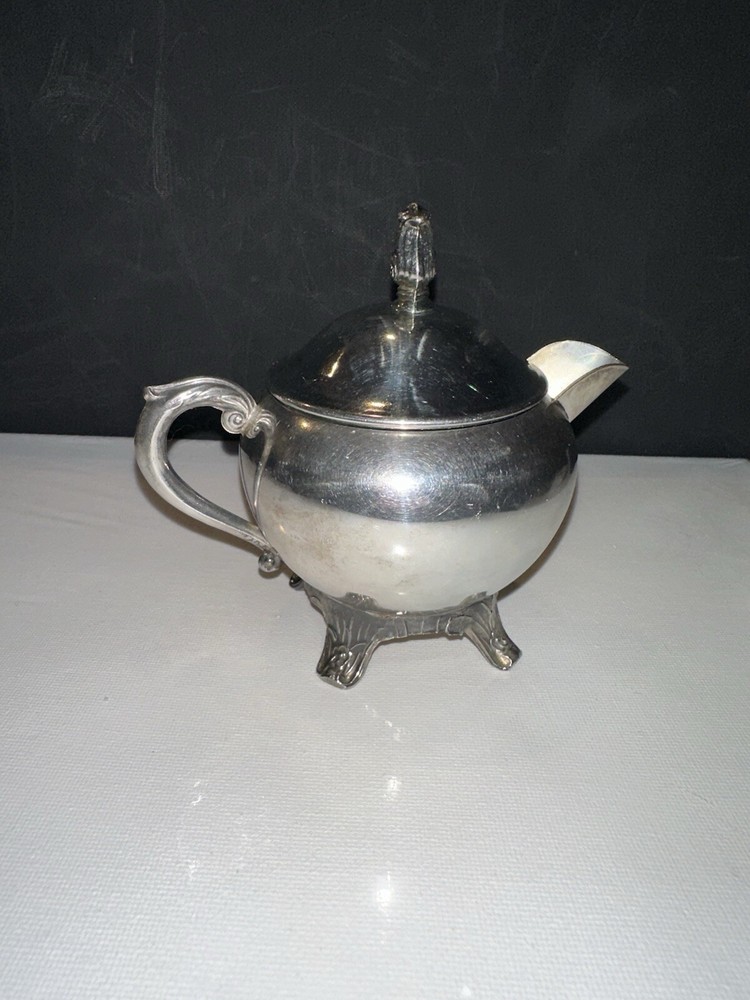 Vintage FB Rogers Silver Co silver plated Footed creamer