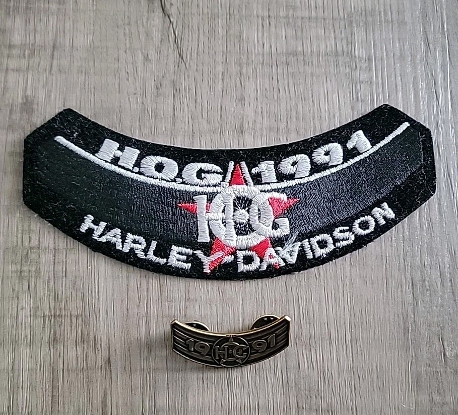 Harley Davidson 1991 Patch With Pin