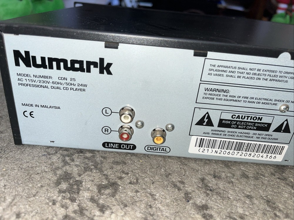 Numark CDN25 Professional Dual CD Player W/ Controller