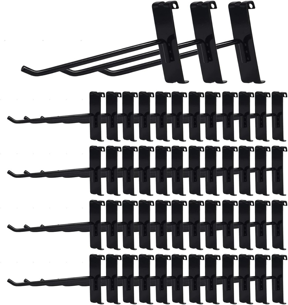 Gridwall Hooks 6 Inch 50PC Display Hooks for Grid Wall Heavy Duty Gridwall Hook