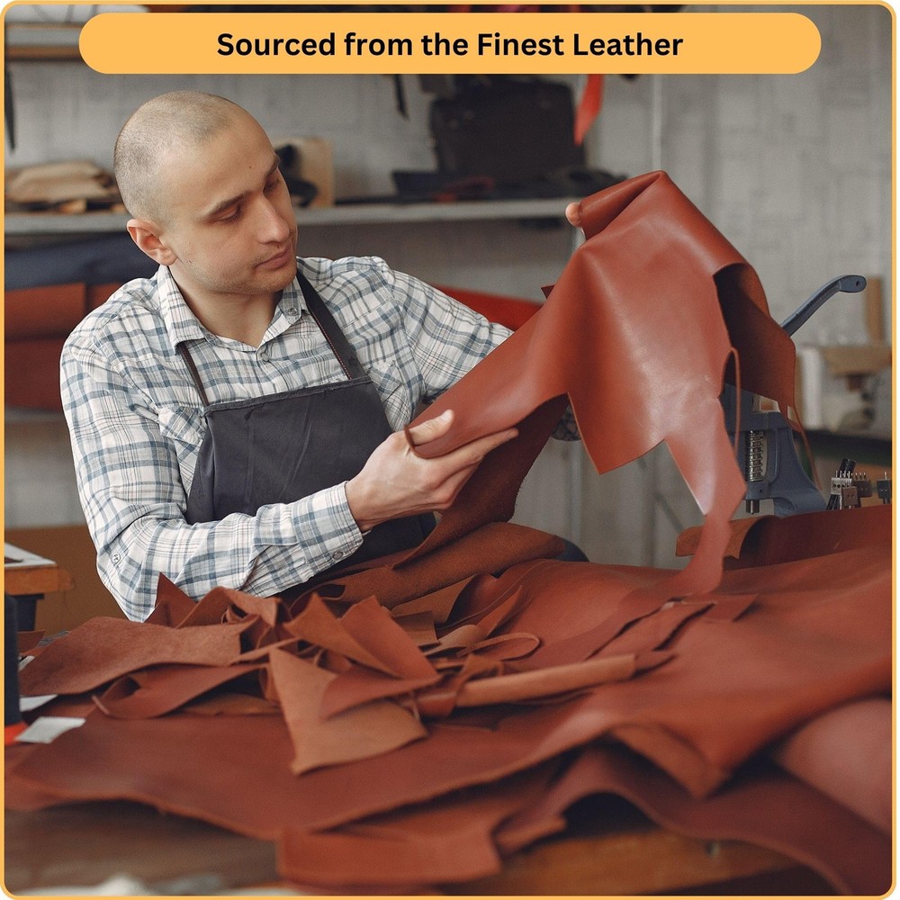 Genuine Leather 0.051-0.059 in Thick, Full Grain Leather Sheet and Pieces