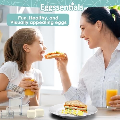 Square Egg Mold for Hard Boiled Eggs - 6 Pack Transparent Silicone Molds