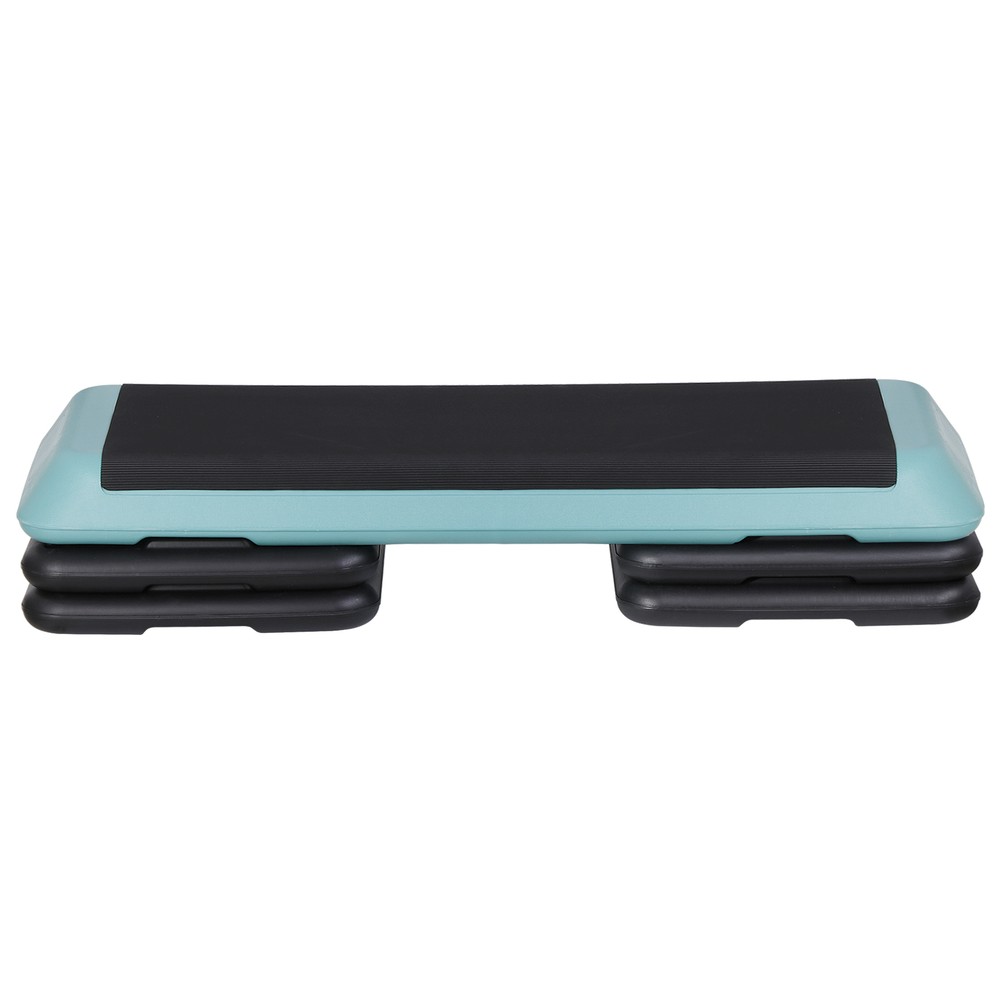 43" Adjustable Aerobic Step Platform Exercise Workout Stepper W/Riser Green