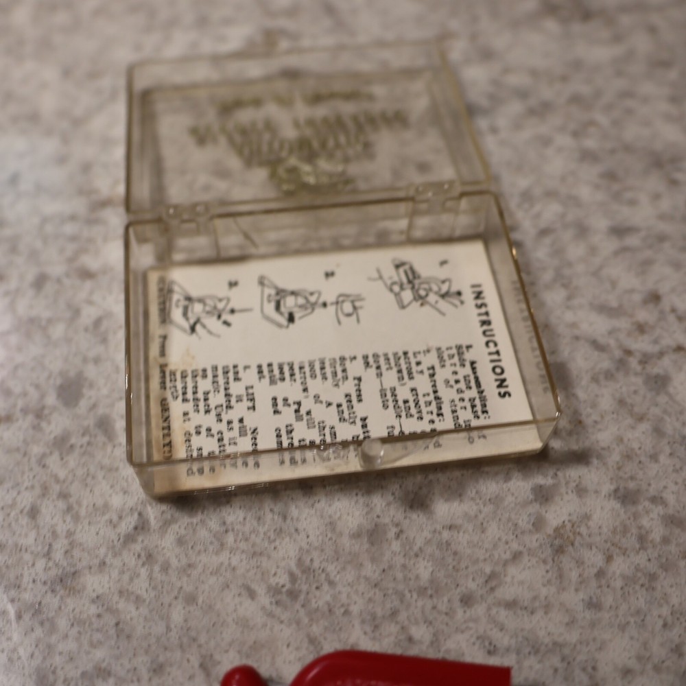 Vintage Mid-Century Plastic Witch Needle Threader West Germany Threading Tool