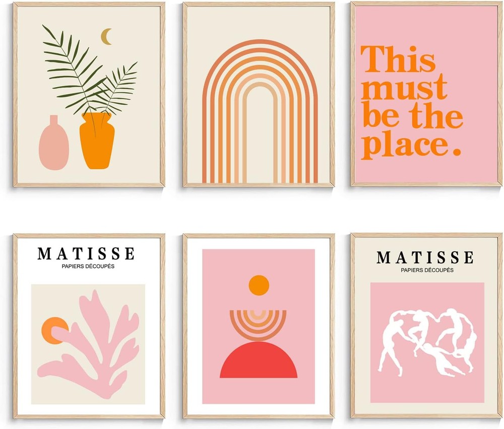 Matisse Wall Art and Boho Prints UNFRAMED, Minimalist