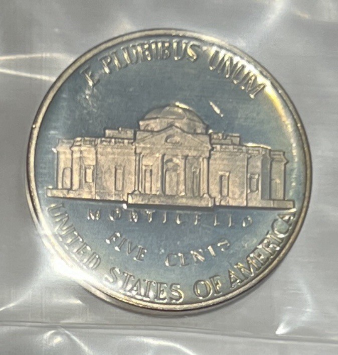 1982 Proof Set Sky Blue Toning