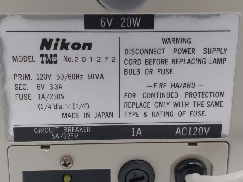 Nikon 201272 TMS Microscope/Inverted Phase Contrast