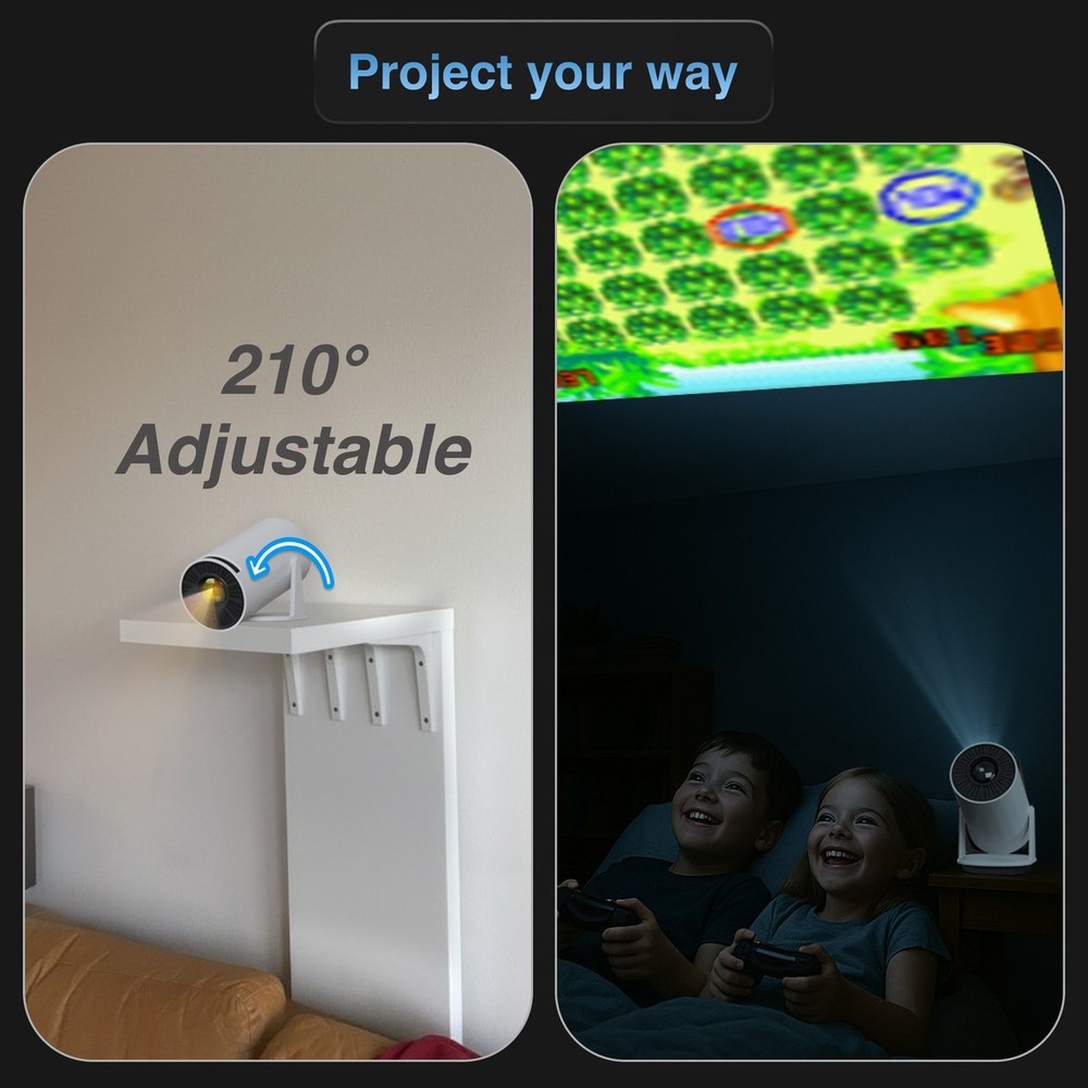 Laser Smart Android Gaming Projector 50 Games with Controllers