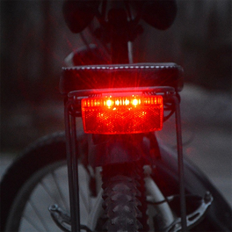 FOXEYE StVZO LED Bicycle Front Head light 40LUX for HUB dynamo rear light set