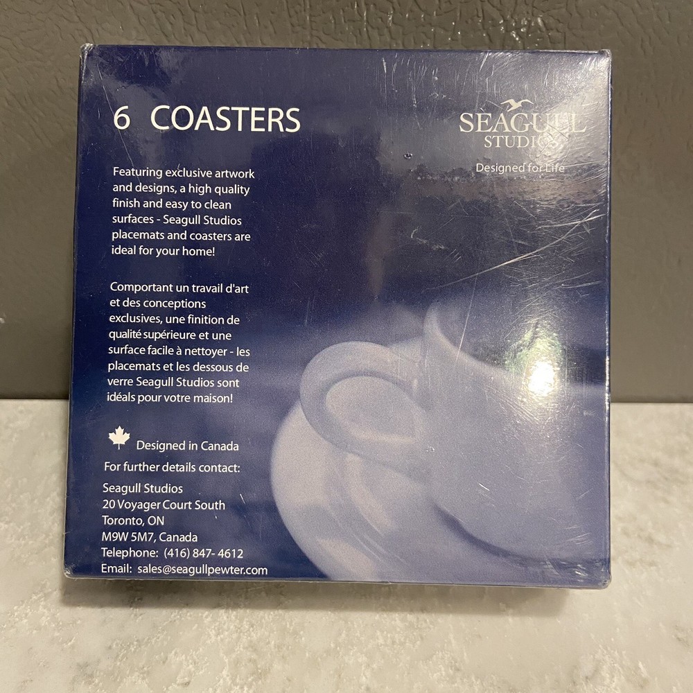 Coasters Seagull Studios New Sealed 6 Café Des Arts Paris