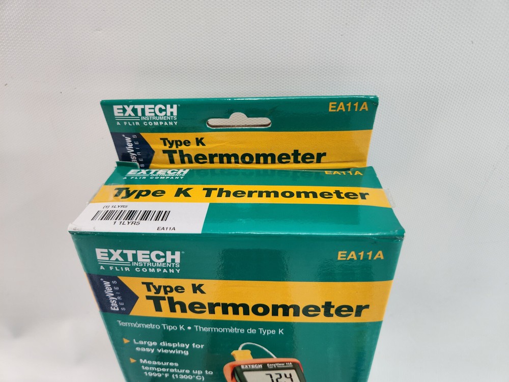 Extech EA11A Easy View Type K Single Input Thermometer - Brand New