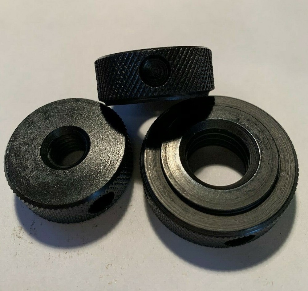 KNURLED NUT, KN, 3/8, 1/2, 5/8