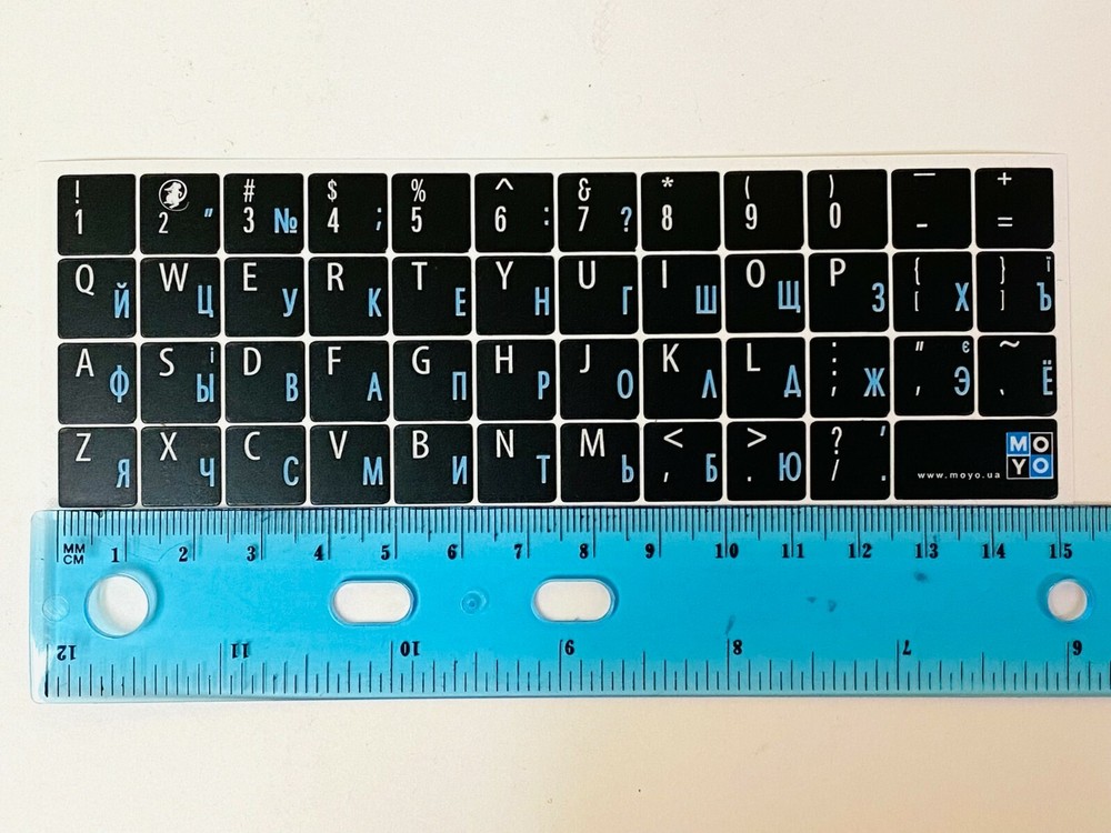 Russian Keyboard Stickers Русский алфавит для клавиатуры
