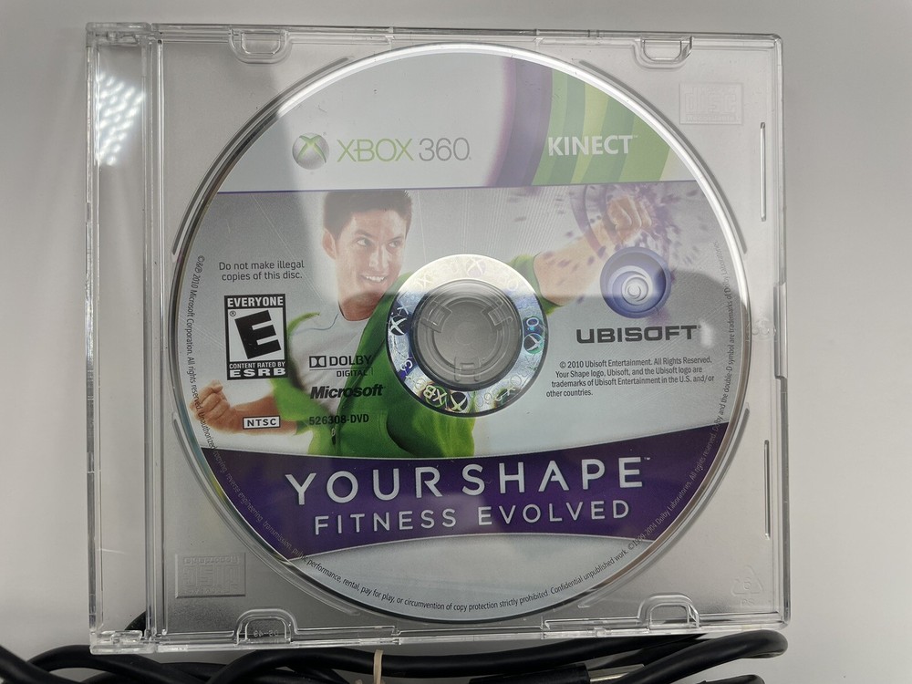 Microsoft 1414 Xbox 360 Kinect Sensor Bar - Black + Your Shape Game