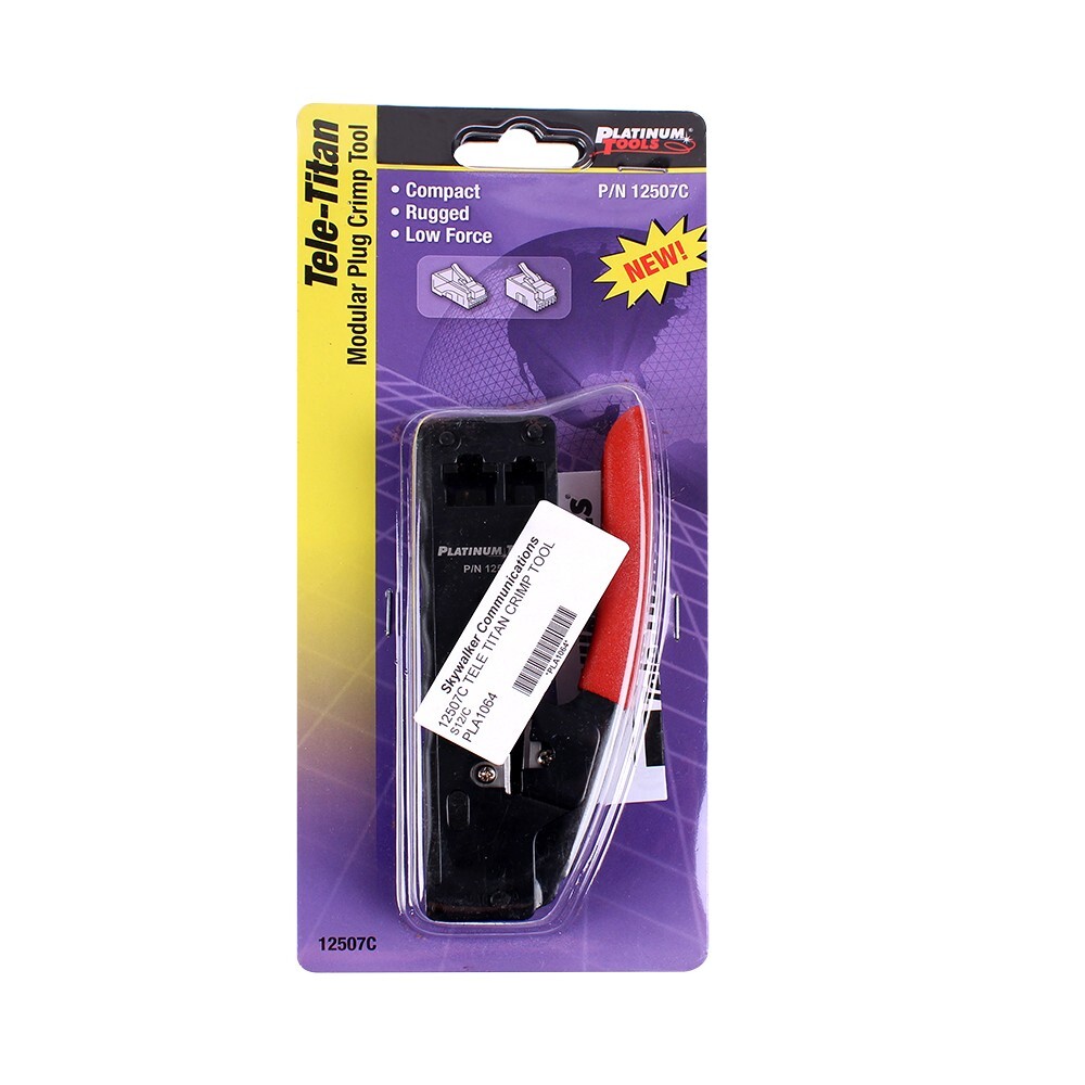 *OPEN BOX* Platinum Tools® 12507C Tele-Titan™ Modular Plug Crimp Tool