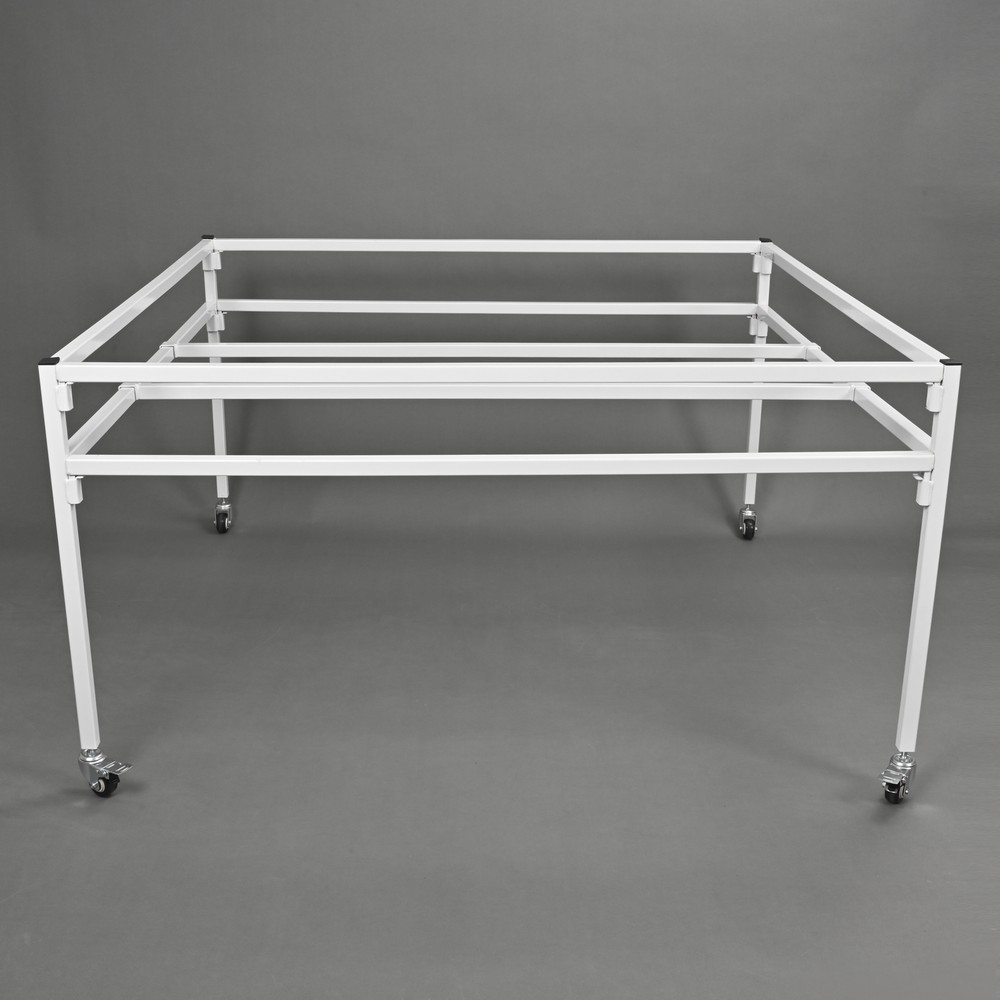 Rolling Flood Table Stand 4'x4' For Hydroponic Germination Trays Plants Growing