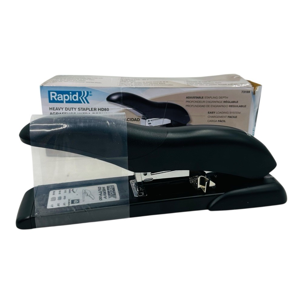 Rapid HD80 Personal Heavy Duty Stapler 80 Sheet Capacity Black