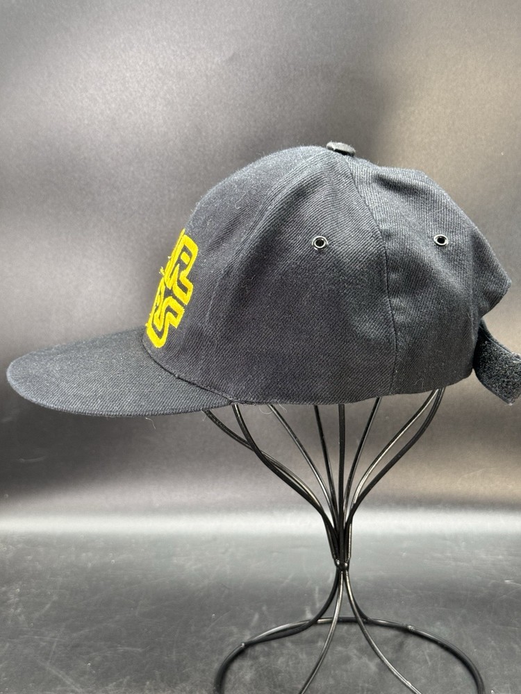 Star Wars Baseball Hat Black Yellow Lettering Strapback Adjustable Embroidered