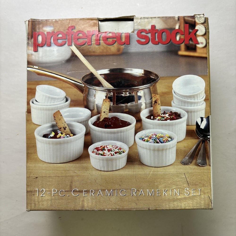 Preferred Stock 12 Pc Ceramic Ramekin Set (Open Box)