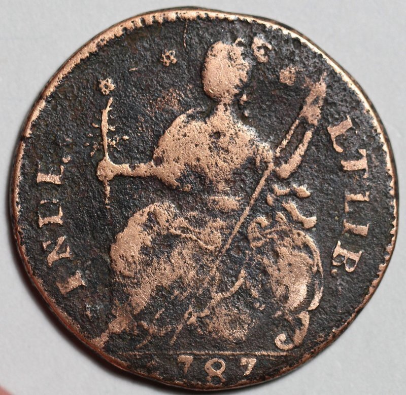 1787 Connecticut Colonial Copper, Draped Bust Left