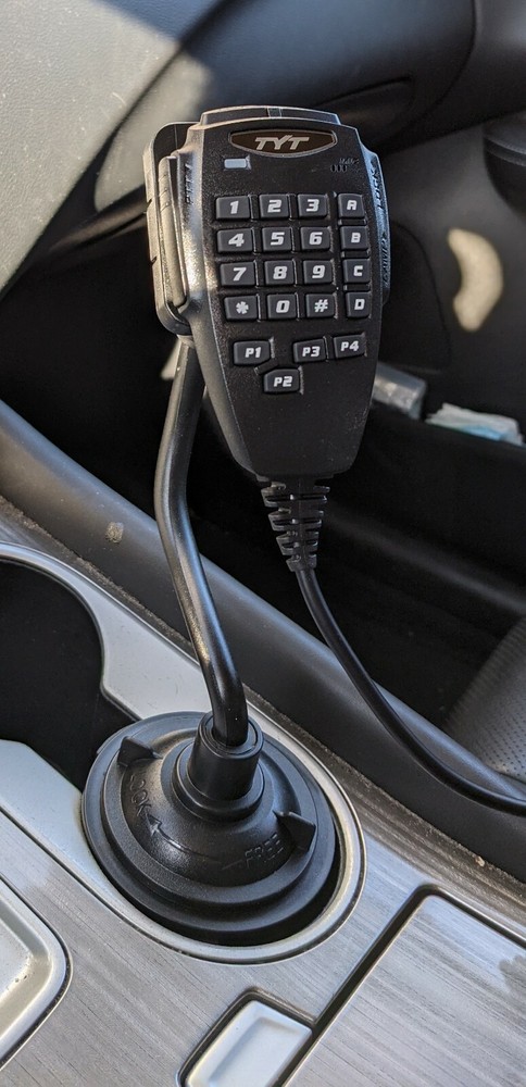 Car Cup Holder HAM Radio Mic Microphone Mount