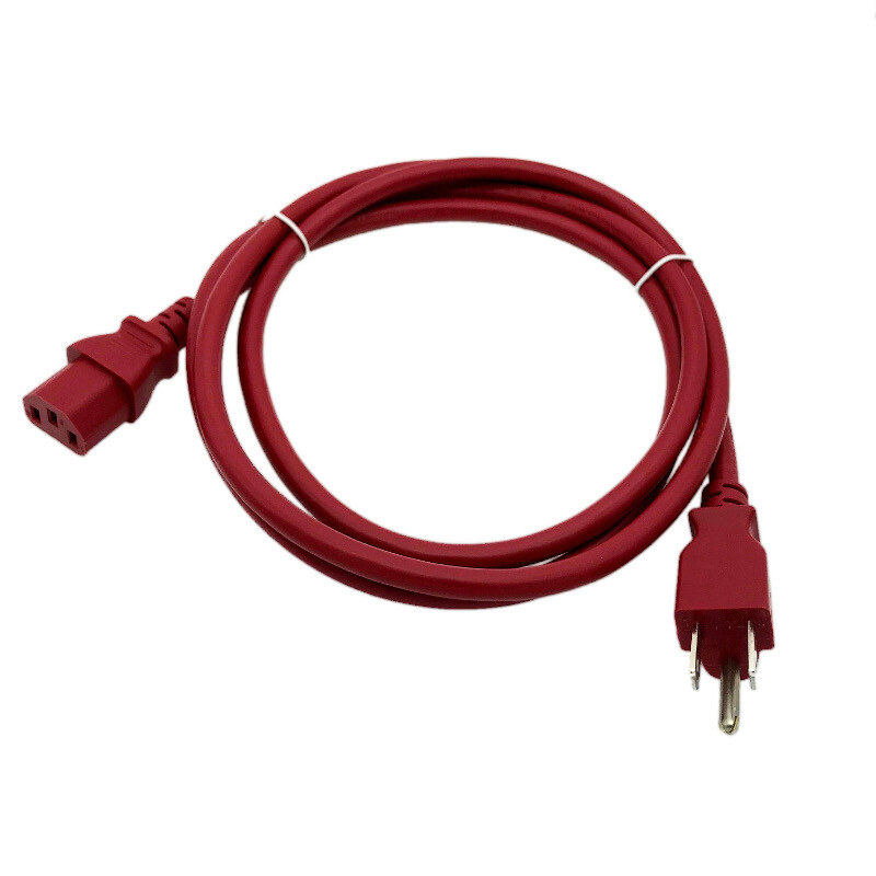 6ft Red Power Cable for PROMETHEAN PRM-45 PROJECTOR Replacement Cable