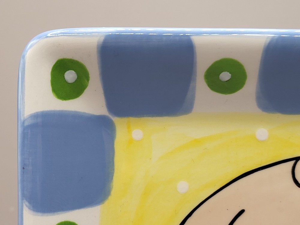 Ceramic Baby Boy Decorative Plate By Clay Chicks Can Be Personalized