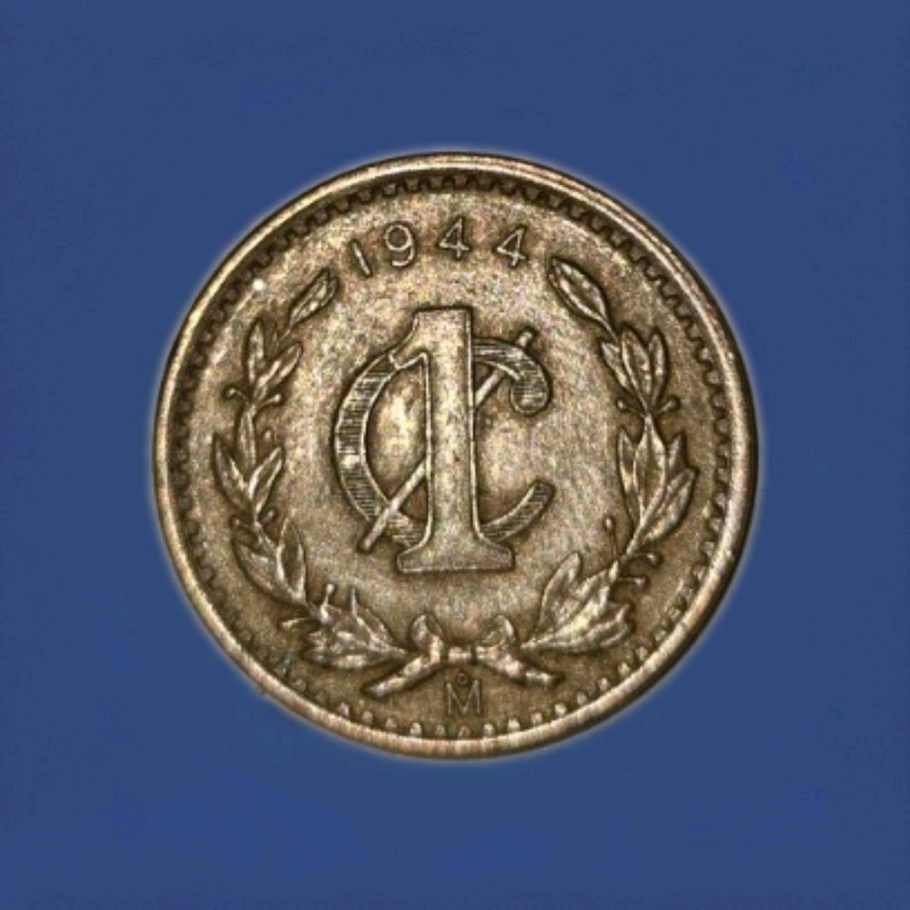 Mexican 1 Centavo coin. 1944.
