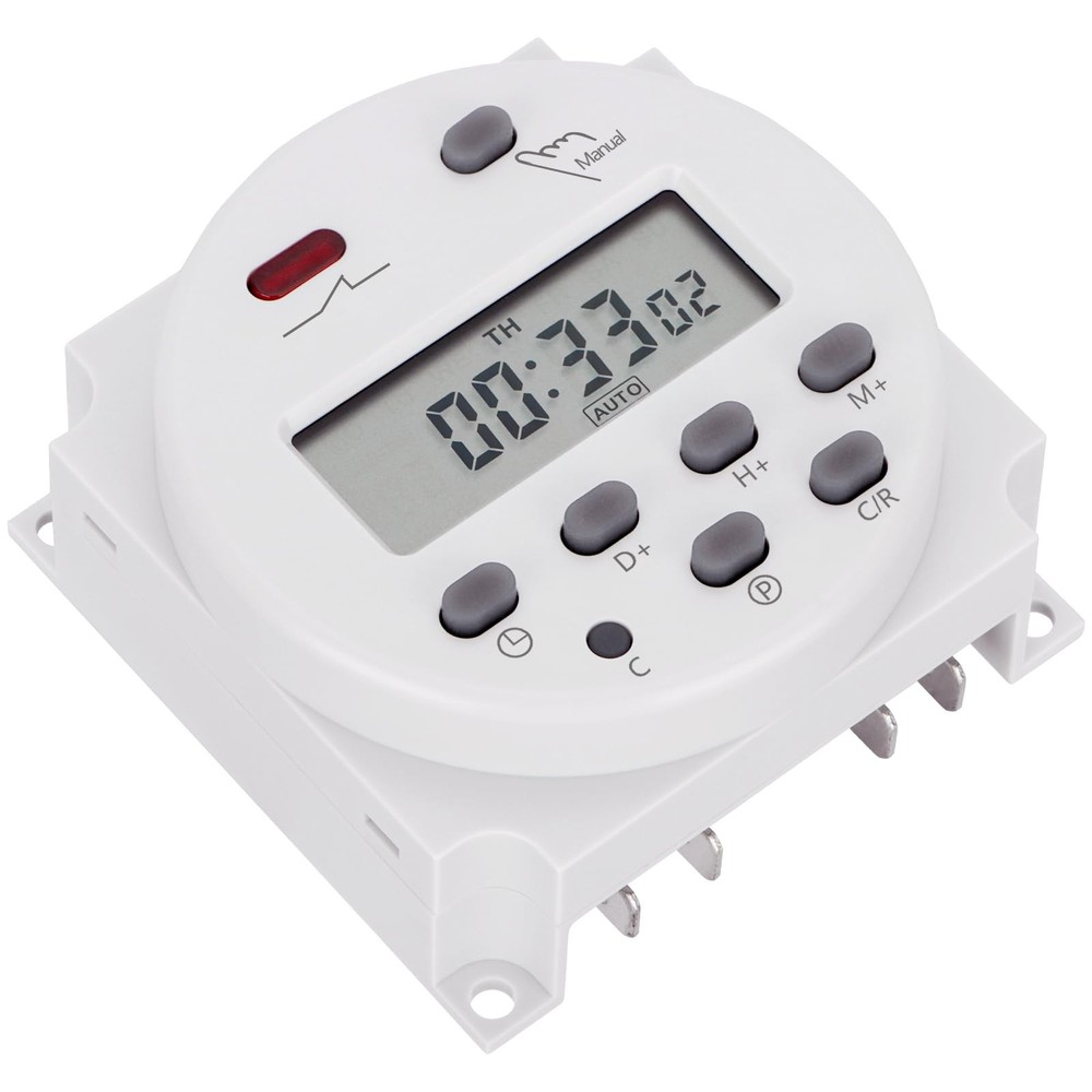 Timer Switch, CN101A, DC/AC 24V 16Amp, Digital LCD Power Programmable Timer