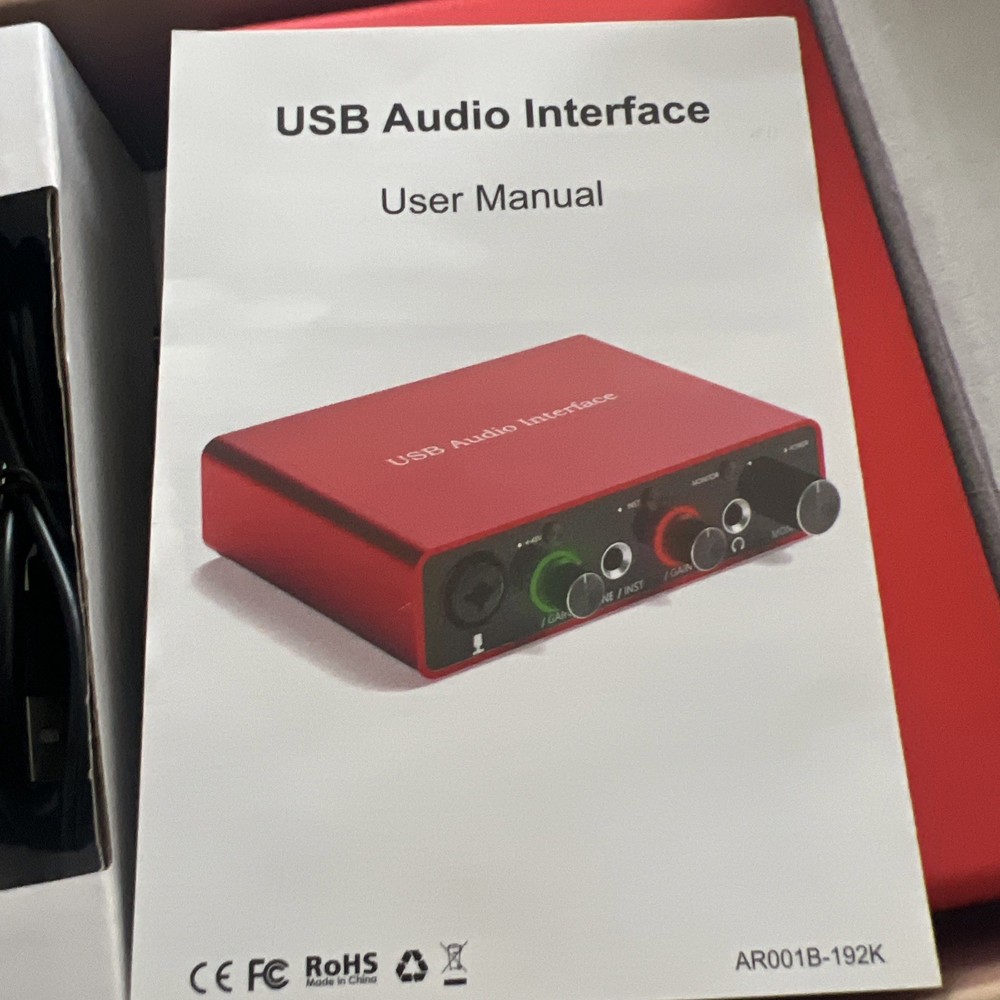 USB Audio Interface for PC High-Quality Recording Equipment