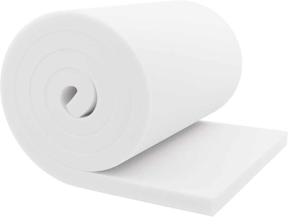 Solid Rectangular Foam Cushion 1x24x72 - Perfect for Home & Commercial Use