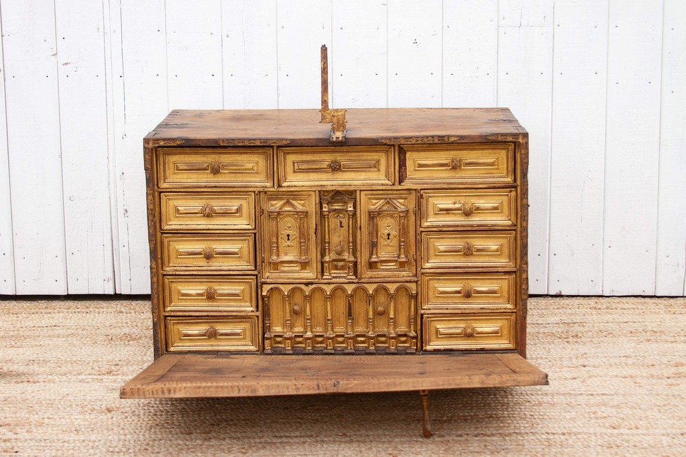 Large 18th Century Spanish Bargueño Chest