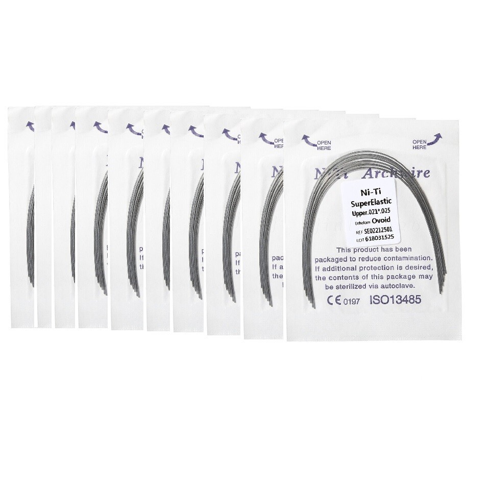 10 Pack Dental Orthodontic Super Elastic Niti Rectangular Arch Wires 21*25 Upper