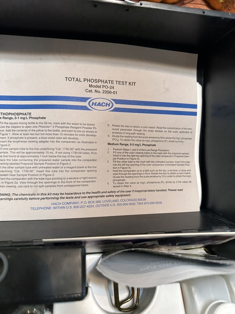 HACH Phosphate Laboratory Test Kit PO-24