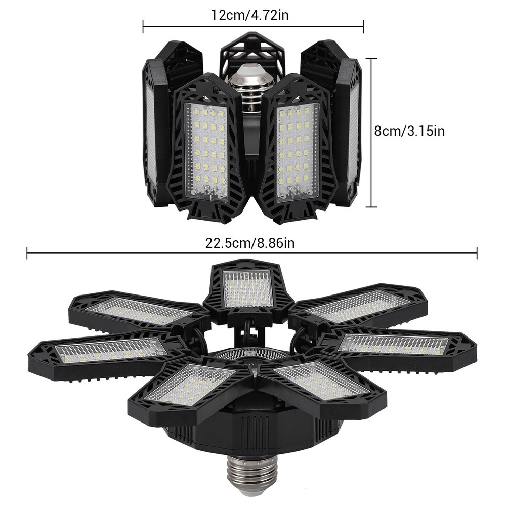 1-10 Pack LED Garage Light Bright Work Shop Ceiling Light Deformable Bulb Lamp