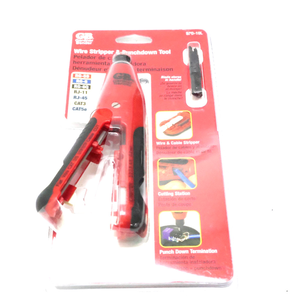 Gardner Bender SPD-10L 7" Wire Stripper & Punchdown Tool