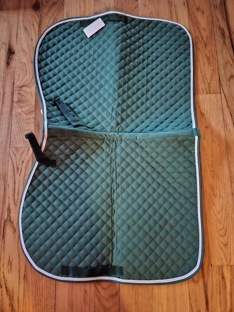 Green English Saddle Pad