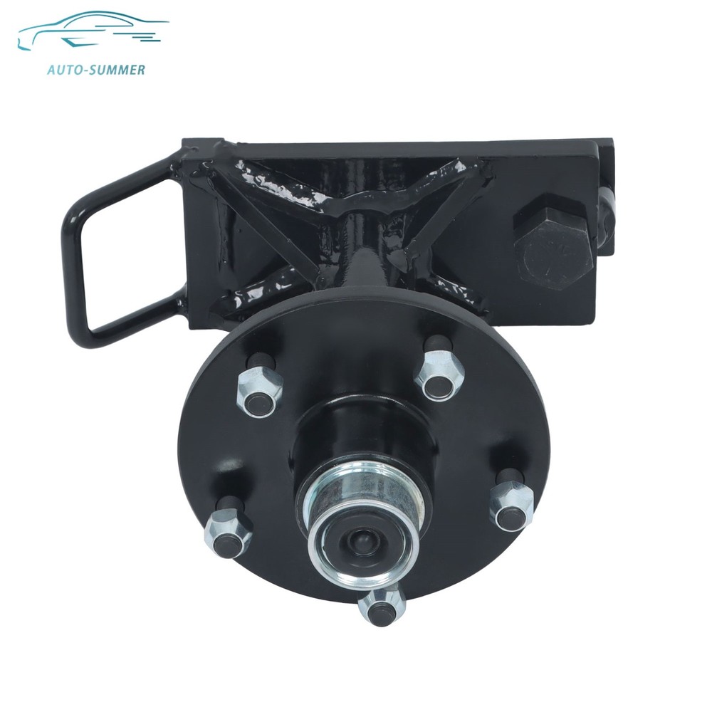 Pair of 5 × 5.5 Lug Shipping Container Wheels Bolt-On Spindle Kit with Handle