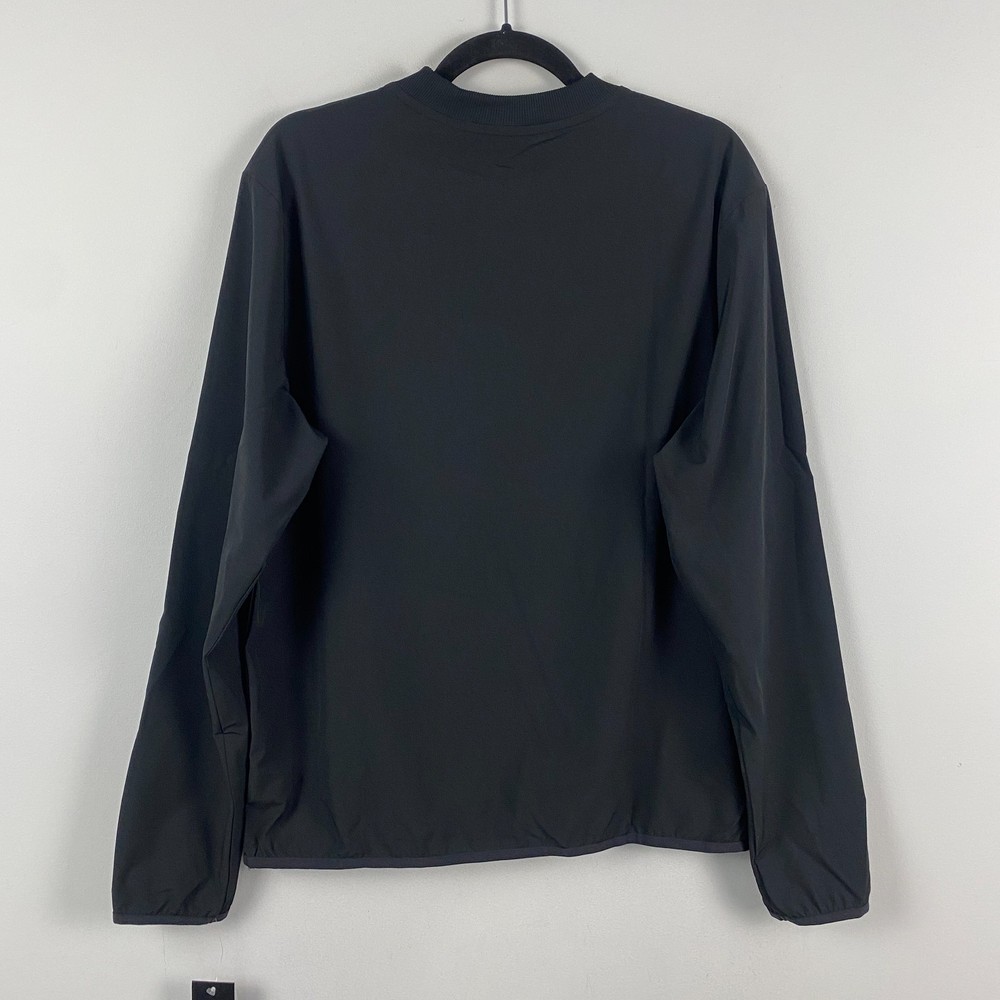 Adidas Woven Wind Golf Jacket Mens Medium Pullover Black ADVR0914