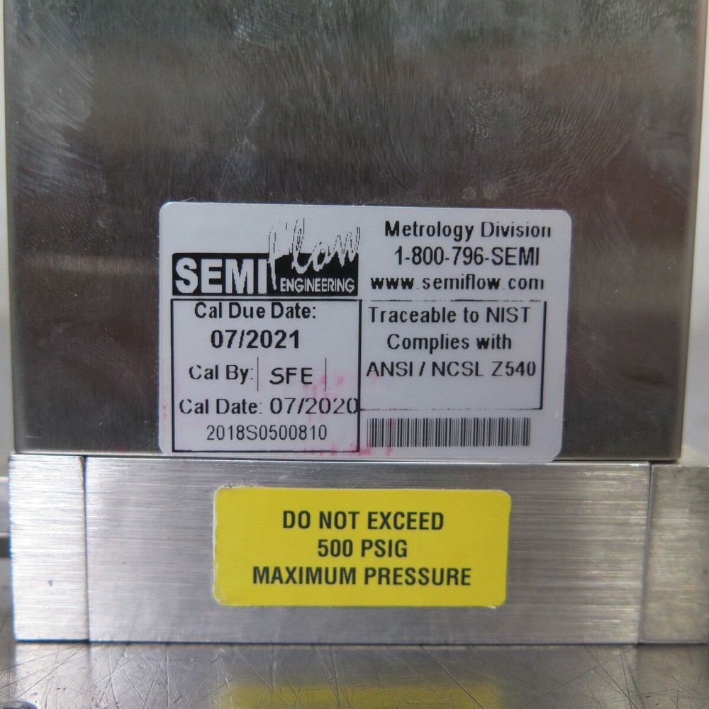 R196807 SemiFlow Engineering SFC 300M Mass Flow Controller CO2 250 SCCM