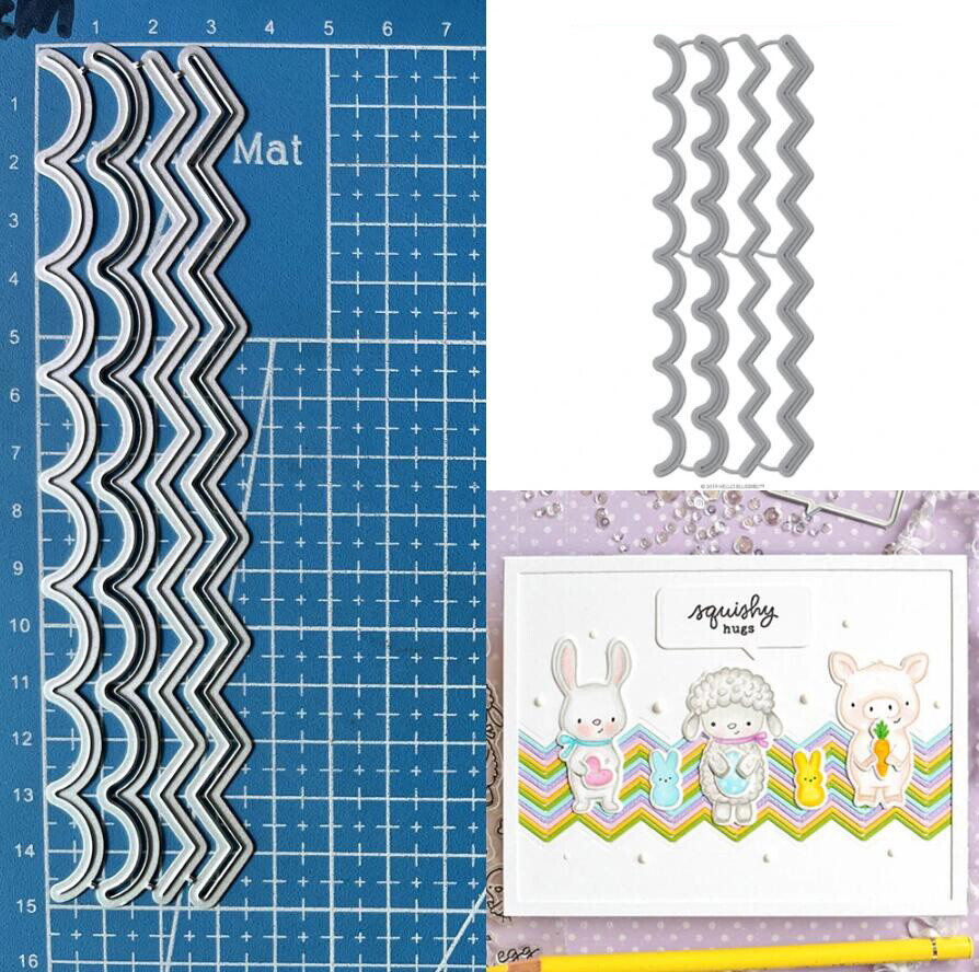 Basic Borders Metal Cutting Dies Scrapbooking Paper Crafts Embossing Stencils