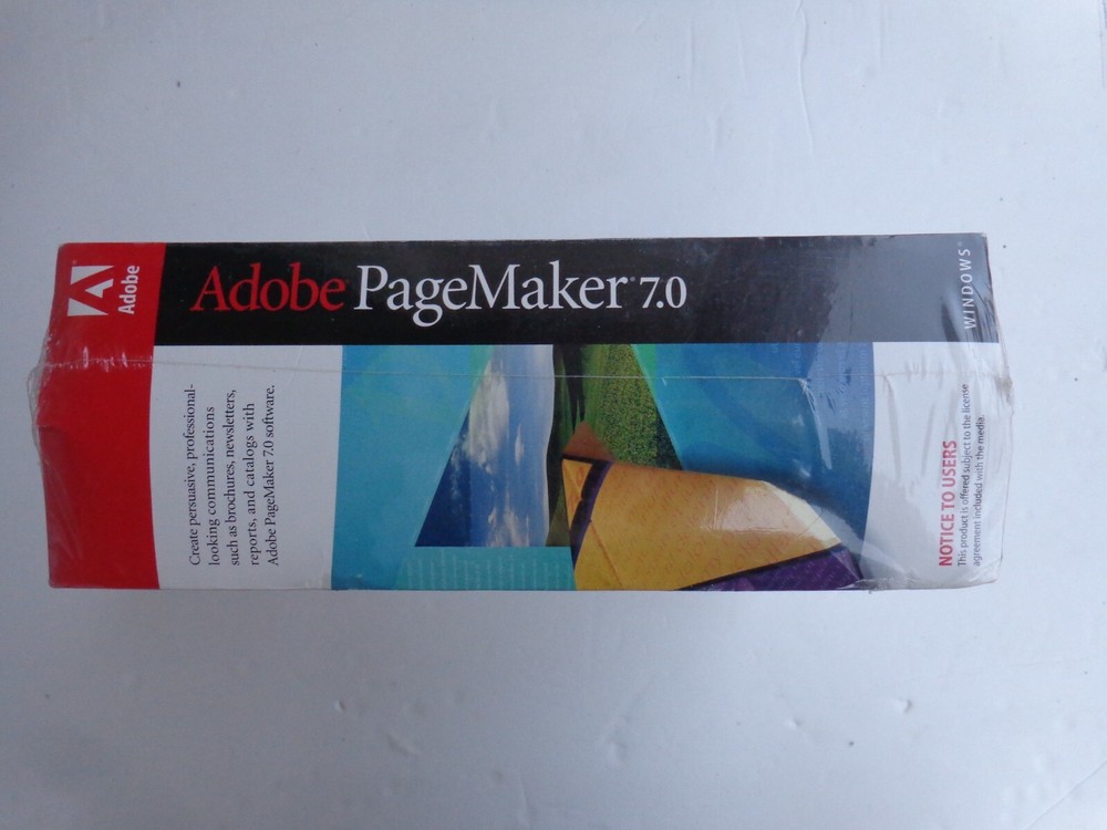 Adobe PageMaker 7.0 (Retail) (1 User/s) - Full Version for Windows 27530341