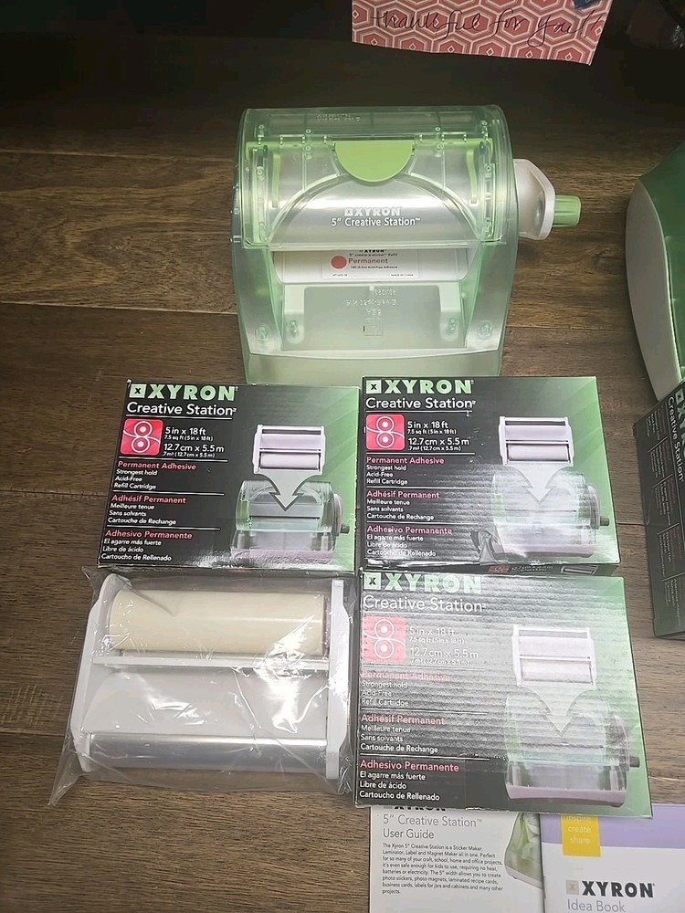 Xyron 9" & 5" Creative Station Sticker Maker Comes With 5 Extra Rolls (SD8)