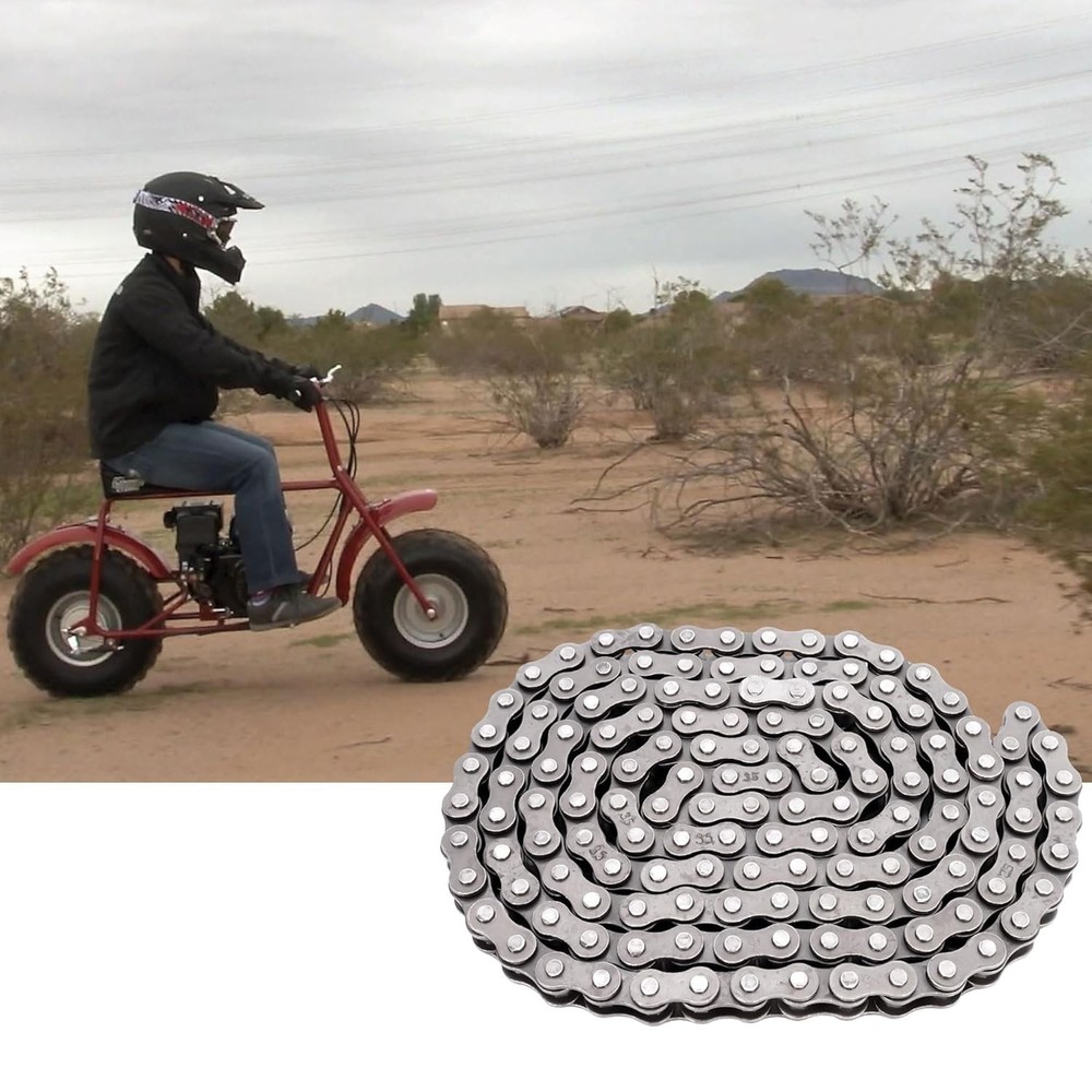 RUTU #35 Drive Chain 140 Links Roller for 79cc 97cc 100cc 212cc...