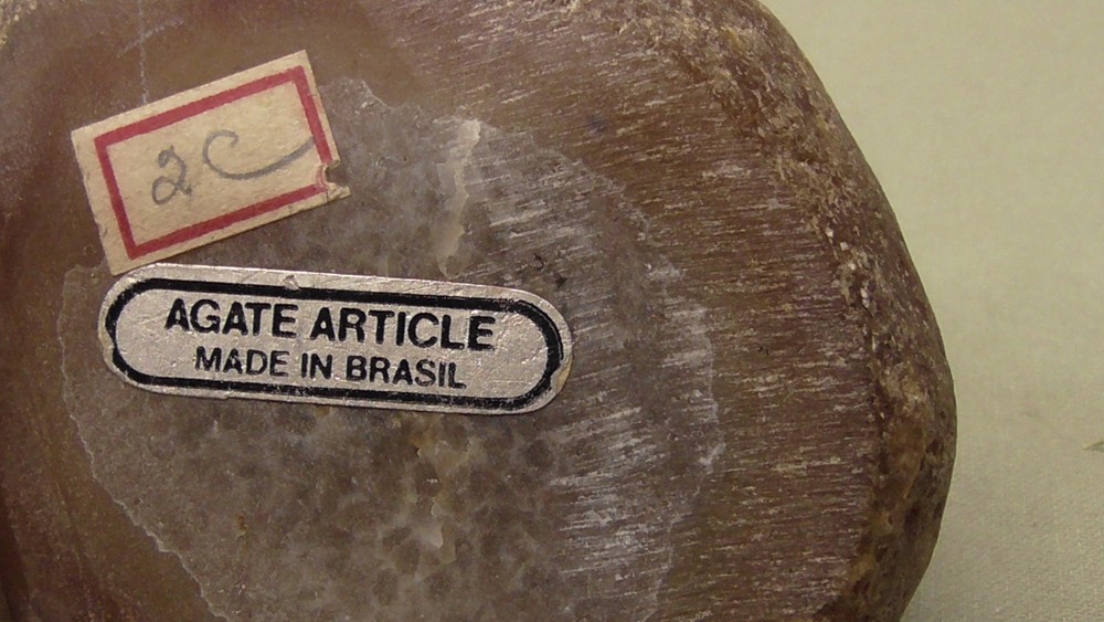 Large Banded Agate Crystal Stone Brazil