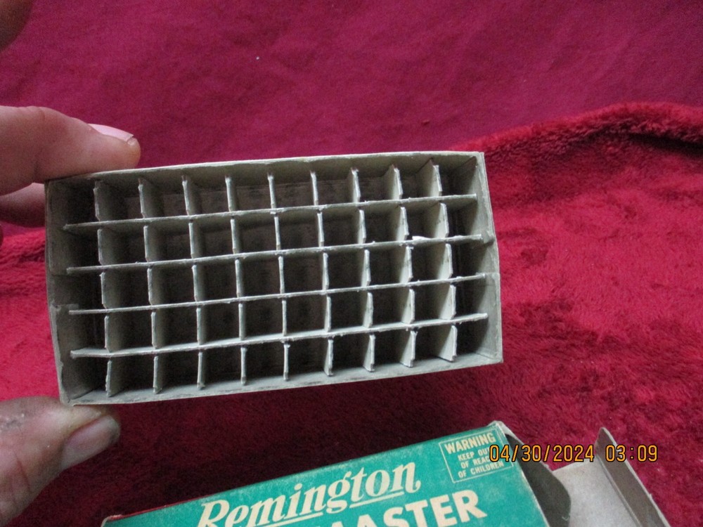 Vintage Remington KLeanbore Targetmaster, 38 Spec. Wad-Cutt, . Ammo Box, (EMPTY)