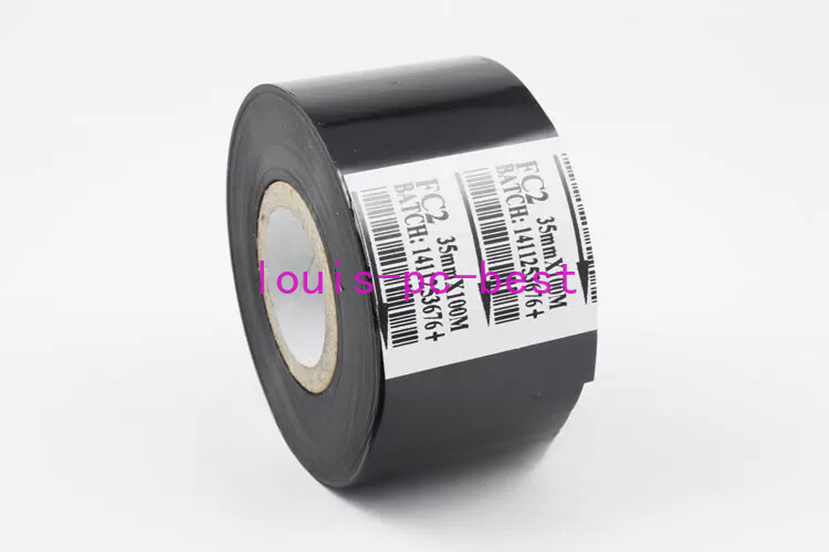 10 Pcs For Coder Printer Machine Black Hot Stamp Ribbon FC2 35mm x 100m
